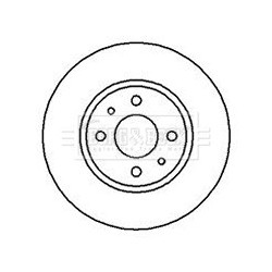 Brake Disc BORG & BECK BBD5086 OE Ref 46401356