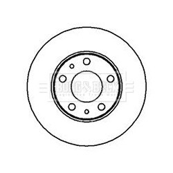 Brake Disc BORG & BECK BBD5093 OE Ref 4246J8