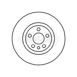 Brake Disc BORG & BECK BBD5095 OE Ref 1309392080