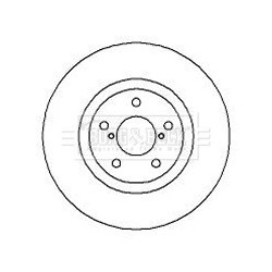 Brake Disc BORG & BECK BBD5103 OE Ref 26300AE070