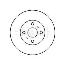 Brake Disc BORG & BECK BBD5104 OE Ref 4351212550