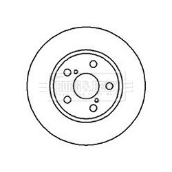 Brake Disc BORG & BECK BBD5106 OE Ref 4351220500