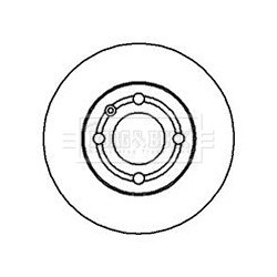 Brake Disc BORG & BECK BBD5109 OE Ref 6N0 615 301 F