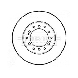 Brake Disc BORG & BECK BBD5111 OE Ref 4243160190