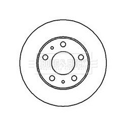 Brake Disc BORG & BECK BBD5112 OE Ref 1611841680