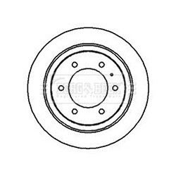 Brake Disc BORG & BECK BBD5115 OE Ref 8970340360
