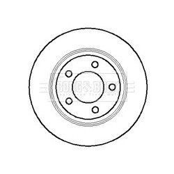 Brake Disc BORG & BECK BBD5117 OE Ref 52008184AB