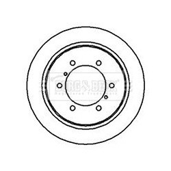 Brake Disc BORG & BECK BBD5118 OE Ref MB618797