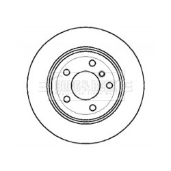 Brake Disc BORG & BECK BBD5120 OE Ref 34201166073