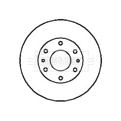 Brake Disc BORG & BECK BBD5123 OE Ref 4840105101