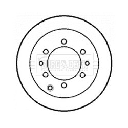 Brake Disc BORG & BECK BBD5125 OE Ref 4243160190