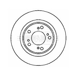Brake Disc BORG & BECK BBD5129 OE Ref 45251S1AE20