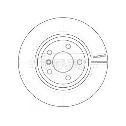 Brake Disc BORG & BECK BBD5135 OE Ref 34113400151