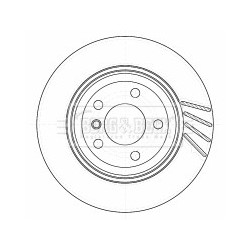 Brake Disc BORG & BECK BBD5136 OE Ref 34213332217