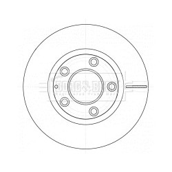 Brake Disc BORG & BECK BBD5138 OE Ref B01C3325XA