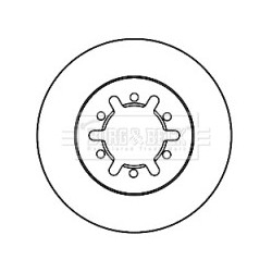 Brake Disc BORG & BECK BBD5140 OE Ref 402066W500