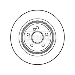 Brake Disc BORG & BECK BBD5143 OE Ref 220423031264