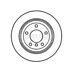 Brake Disc BORG & BECK BBD5144 OE Ref 34216855008