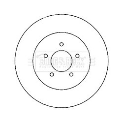 Brake Disc BORG & BECK BBD5146 OE Ref 04779209AA