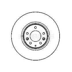 Brake Disc BORG & BECK BBD5147 OE Ref GP9Y-33-25X