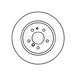 Brake Disc BORG & BECK BBD5151 OE Ref 34211157953