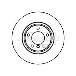 Brake Disc BORG & BECK BBD5155 OE Ref 34116757752