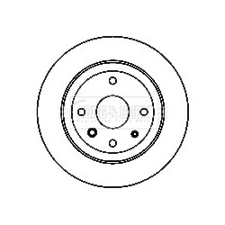 Brake Disc BORG & BECK BBD5158 OE Ref 96389659