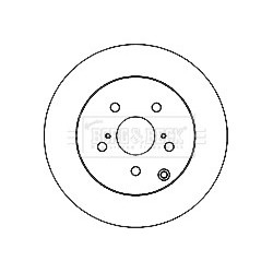 Brake Disc BORG & BECK BBD5159 OE Ref 424310F020