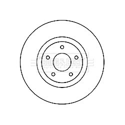 Brake Disc BORG & BECK BBD5162 OE Ref 40206JY01A