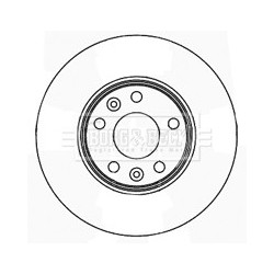 Brake Disc BORG & BECK BBD5163 OE Ref A4154200001