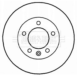 Brake Disc BORG & BECK BBD5164 OE Ref 4320600Q0A