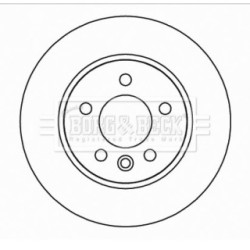 Brake Disc BORG & BECK BBD5166 OE Ref 2H0 615 301 A
