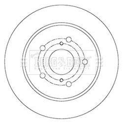 Brake Disc BORG & BECK BBD5168 OE Ref 71768089