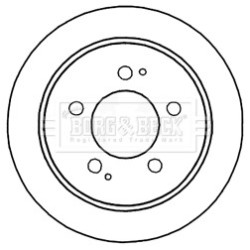 Brake Disc BORG & BECK BBD5169 OE Ref 4840109001