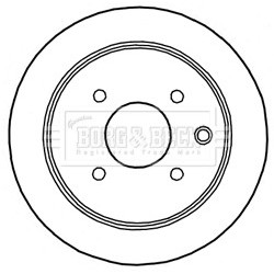 Brake Disc BORG & BECK BBD5170 OE Ref 43206ZW90A