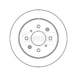 Brake Disc BORG & BECK BBD5172 OE Ref 42510TG0T00