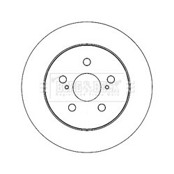 Brake Disc BORG & BECK BBD5173 OE Ref 4243102200