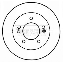 Brake Disc BORG & BECK BBD5174 OE Ref 584111P300