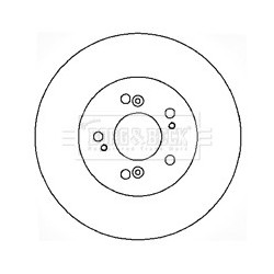 Brake Disc BORG & BECK BBD5176 OE Ref 45251S7AJ10