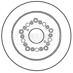 Brake Disc BORG & BECK BBD5178 OE Ref 4243150050