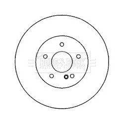 Brake Disc BORG & BECK BBD5179 OE Ref 230 423 04 12