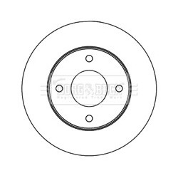 Brake Disc BORG & BECK BBD5180 OE Ref 4544210312