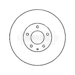 Brake Disc BORG & BECK BBD5181 OE Ref F15126251A