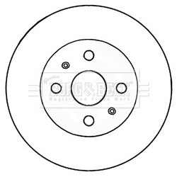 Brake Disc BORG & BECK BBD5182 OE Ref 43512B1030000