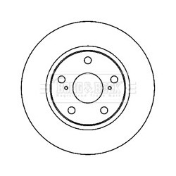 Brake Disc BORG & BECK BBD5183 OE Ref 4351242080