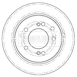 Brake Disc BORG & BECK BBD5185 OE Ref 4840121000