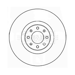 Brake Disc BORG & BECK BBD5186 OE Ref 51813785