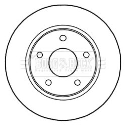 Brake Disc BORG & BECK BBD5187 OE Ref 4779783AA
