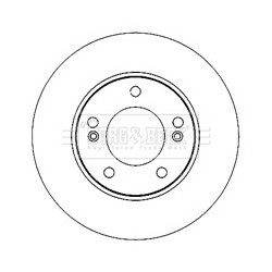 Brake Disc BORG & BECK BBD5189 OE Ref 4144121001