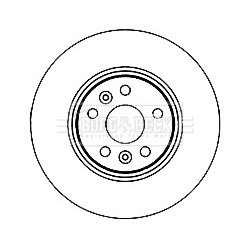 Brake Disc BORG & BECK BBD5190 OE Ref 7701208849